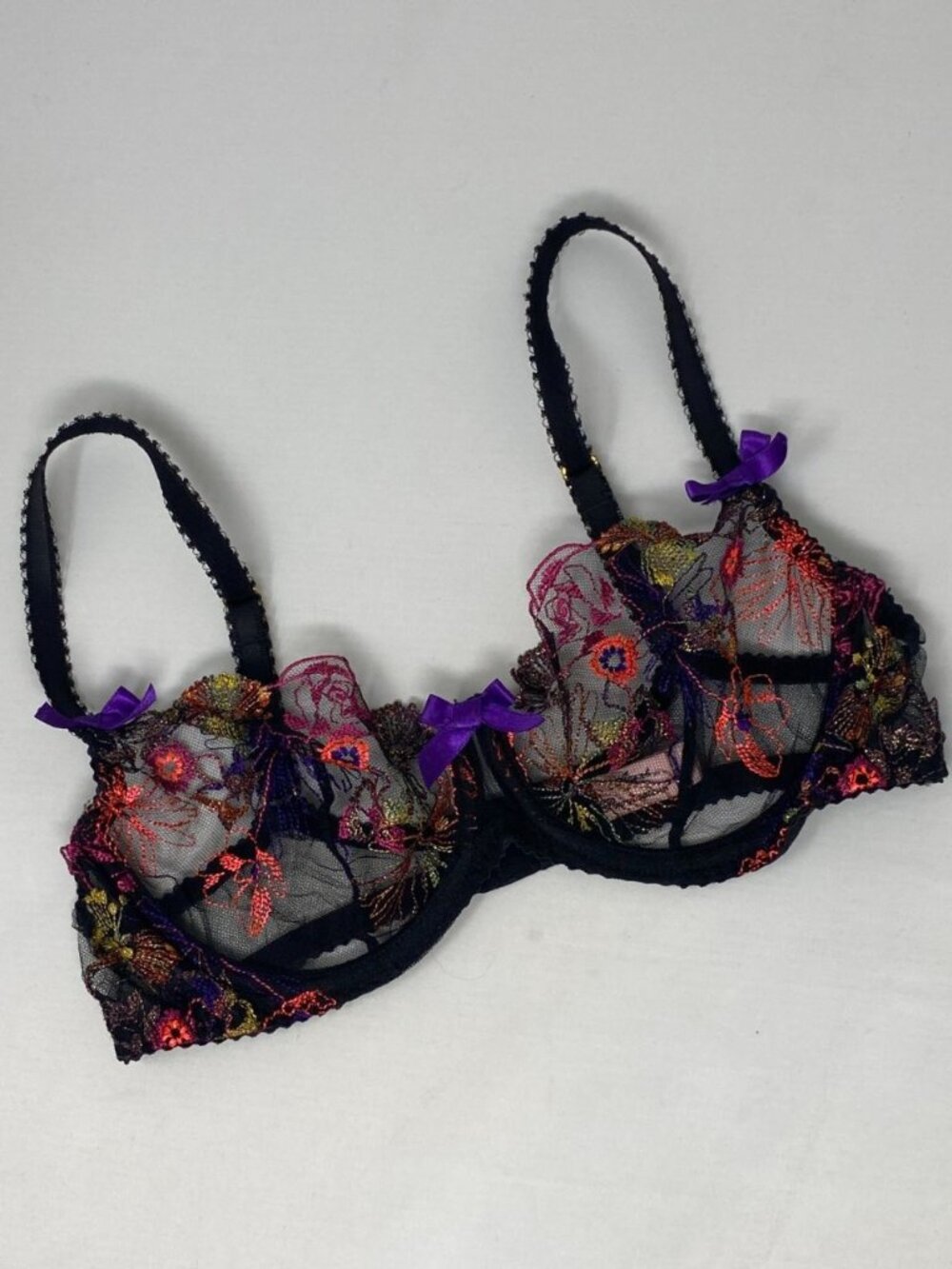 Agent Provocateur Zuri Black Multi Bra 34C